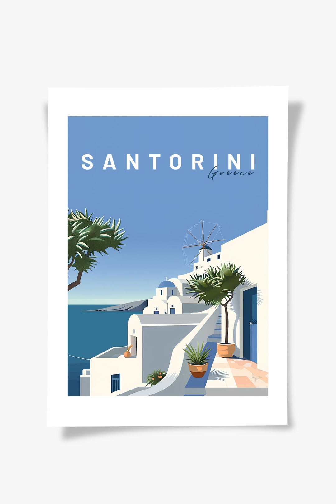 Santorini | Şehir Posteri-Tablo-ODA.products-30x40-Çerçevesiz-NowShopFun