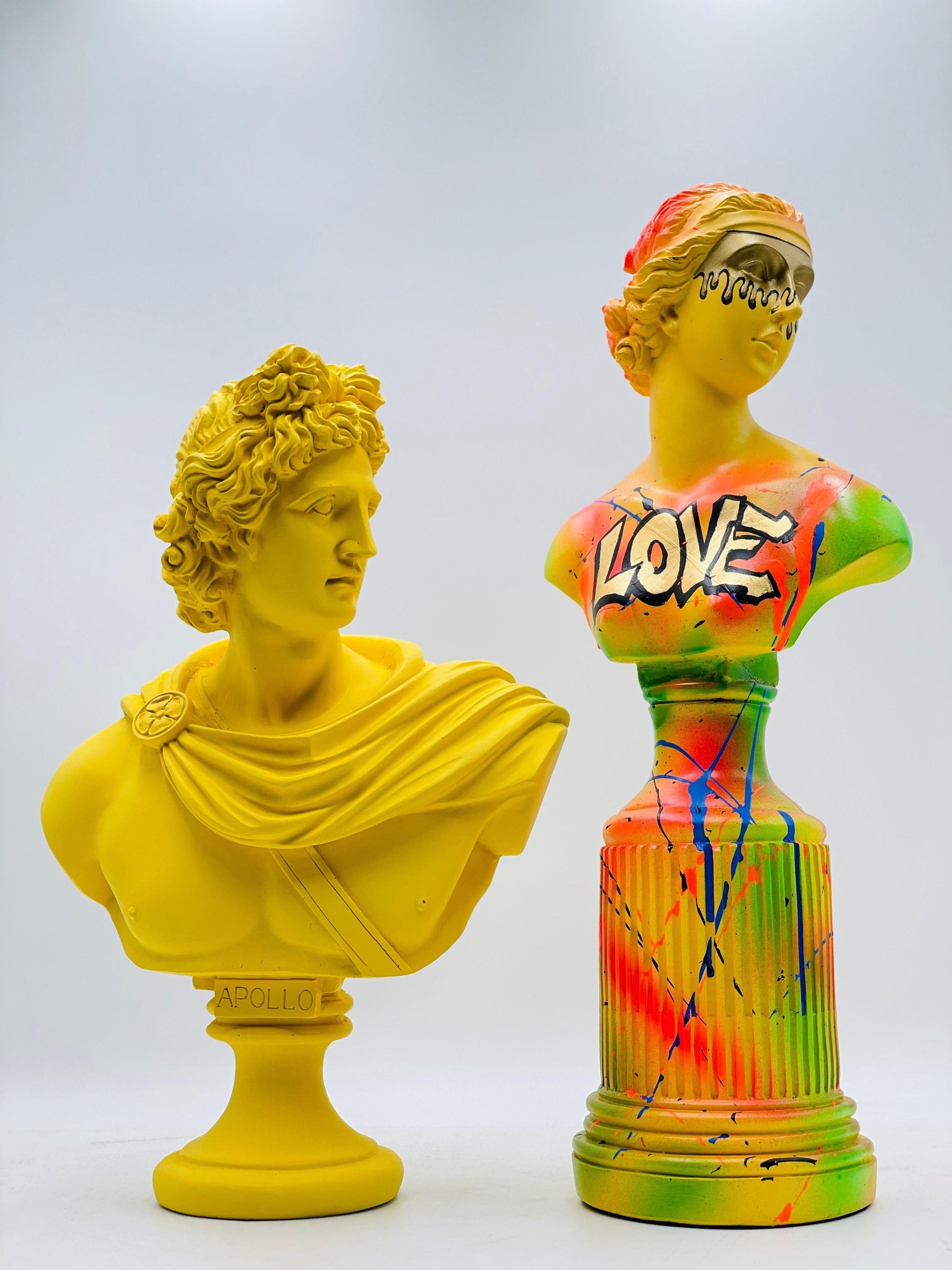 Sarı Apollo Heykeli | Pop Art & Modern Dekoratif Heykel-Heykel-And Iconic Art Store-NowShopFun