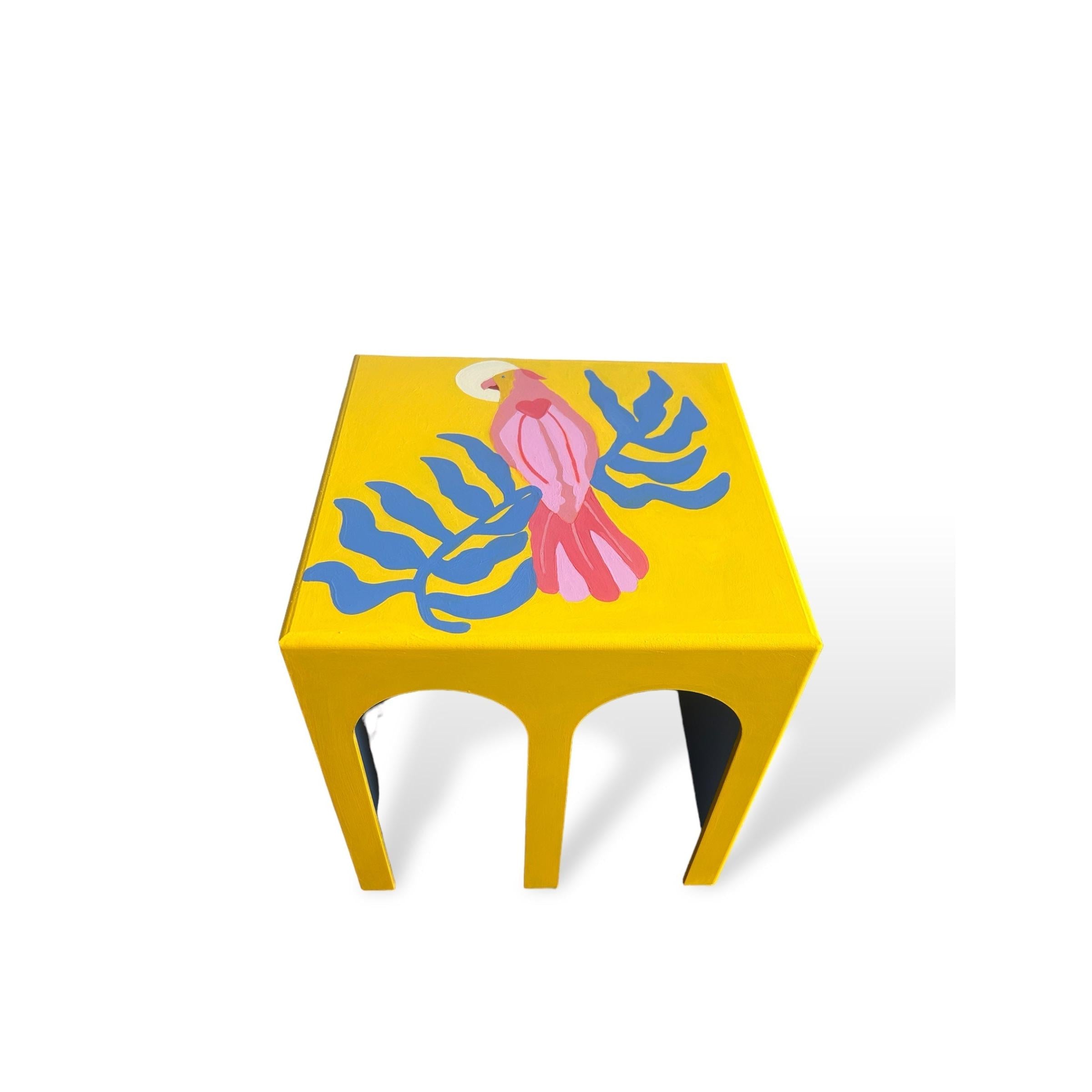 Sarı Arch Ahşap Sehpa-Sehpa-Box Co Concept-NowShopFun