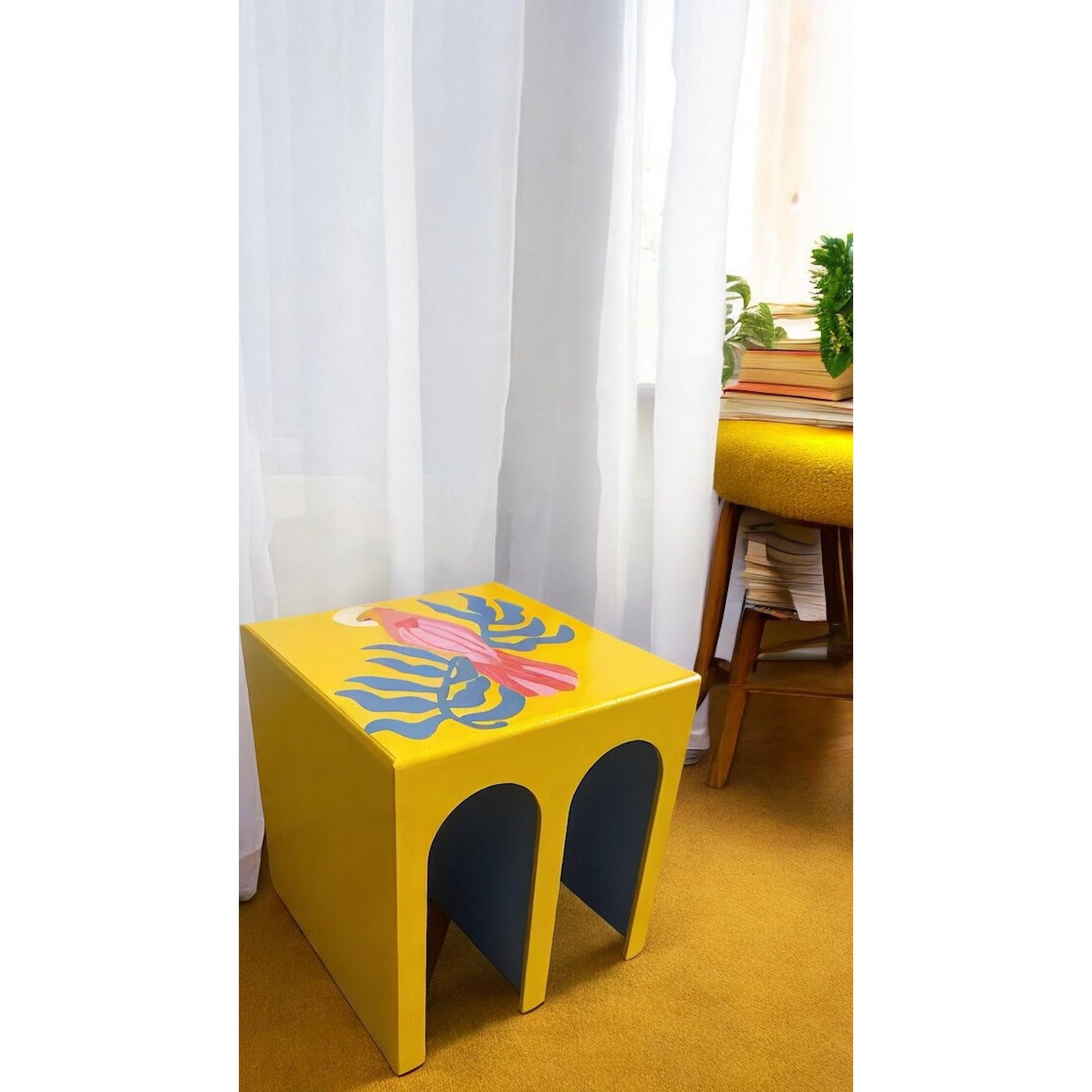 Sarı Arch Ahşap Sehpa-Sehpa-Box Co Concept-NowShopFun