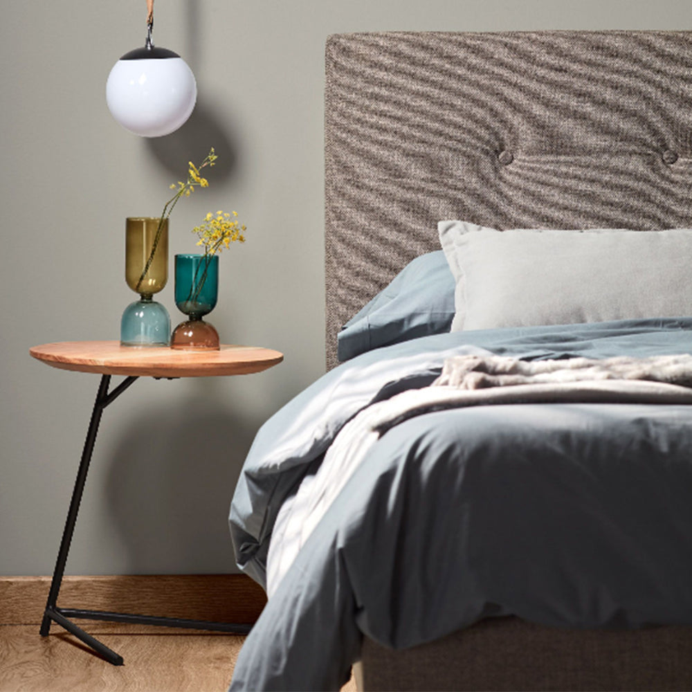 Sarin Ahşap Çiftli Yan Zigon Sehpa