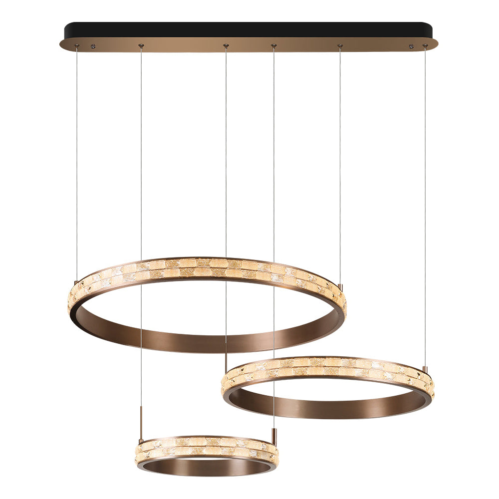 Sarkit 3l Bronz D80+60+40 Cm Led 240w