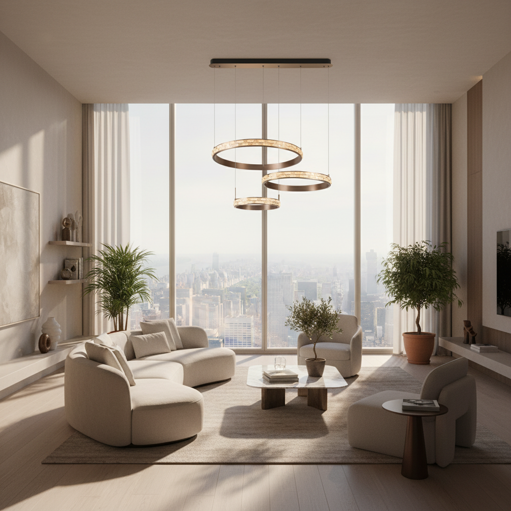 Modern Bronz Masa Üstü Sarkıt Aydınlatma