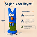 Şaşkın Kedi Heykel