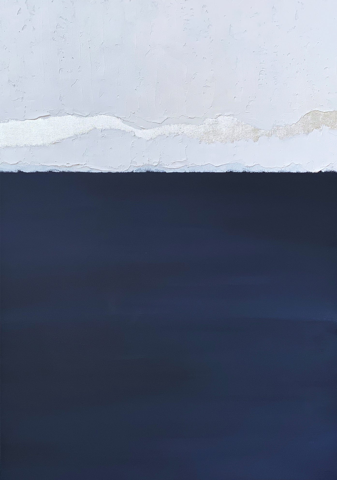 Satin Blue Kanvas Üzeri Akrilik El Yapımı Tablo