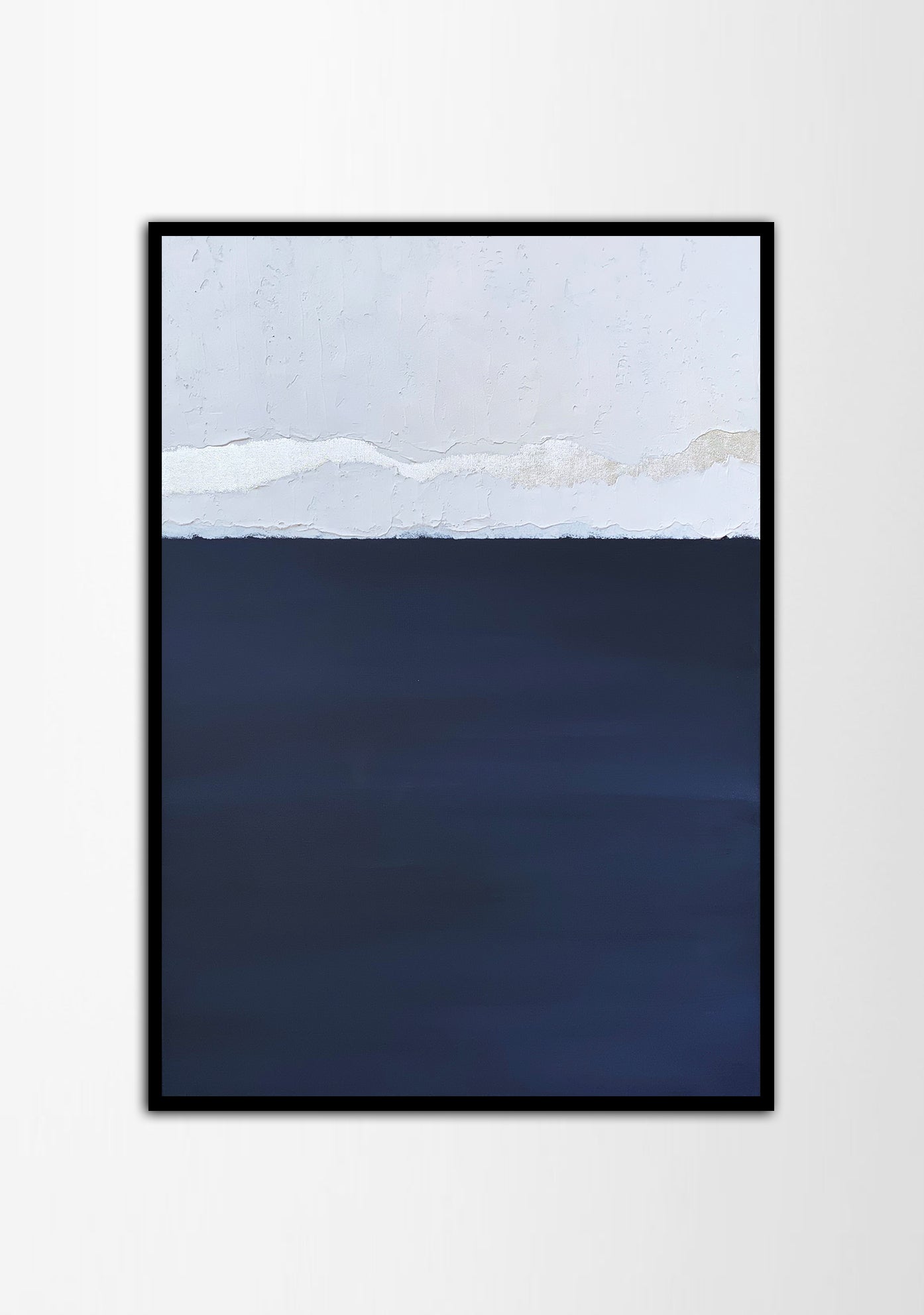 Satin Blue Kanvas Üzeri Akrilik El Yapımı Tablo