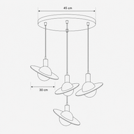 Saturne Tavan Aydınlatması-Sarkıt Aydınlatma-Rose Lighting-L-NowShopFun