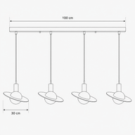 Saturne Tavan Aydınlatması-Sarkıt Aydınlatma-Rose Lighting-S-NowShopFun