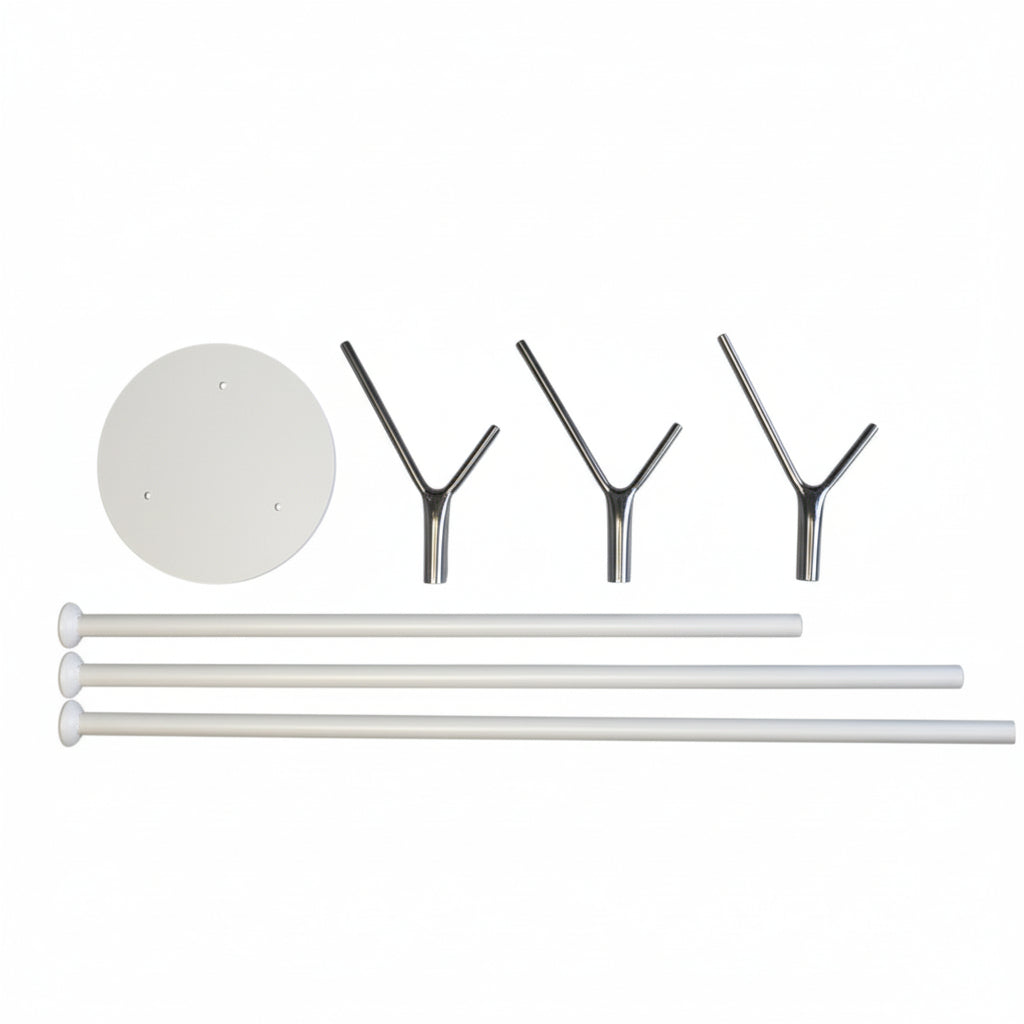 Saye Beyaz Modern Metal Portmanto Ayaklı Askılık-ASKILIK-Nihat Evcim-NowShopFun