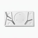 Saye Beyaz Modern Metal Portmanto Ayaklı Askılık-ASKILIK-Nihat Evcim-NowShopFun