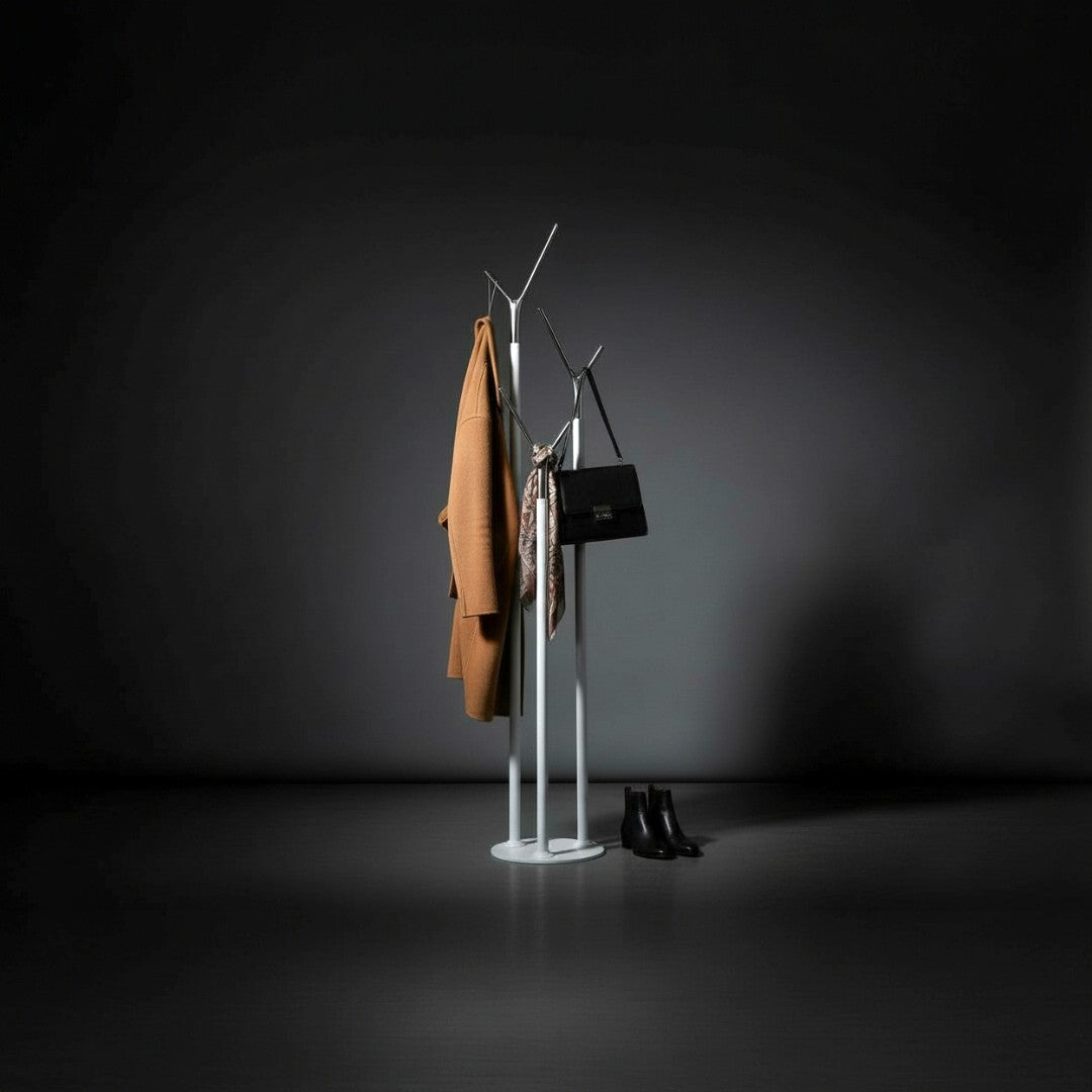 Saye Beyaz Modern Metal Portmanto Ayaklı Askılık-ASKILIK-Nihat Evcim-NowShopFun