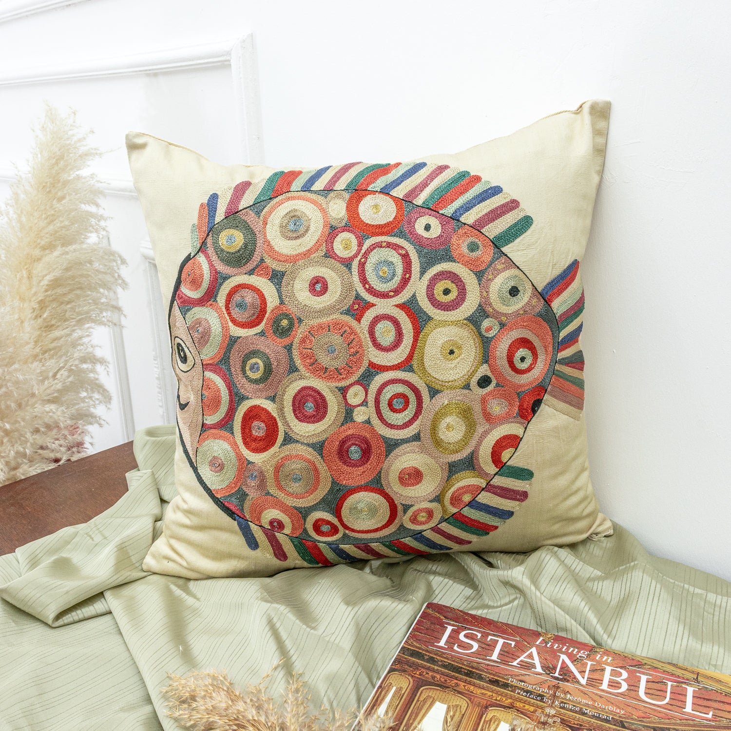 Sazoba El Yapımı Modern Kırlent 50x50 cm-Yastık & Kırlent-Soho Antiq-NowShopFun