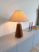 Scandi Ceviz Ahşap Abajur-Abajur-Pinot Interior-NowShopFun