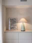 Scandi Yeşil Ahşap Abajur-Abajur-Pinot Interior-NowShopFun