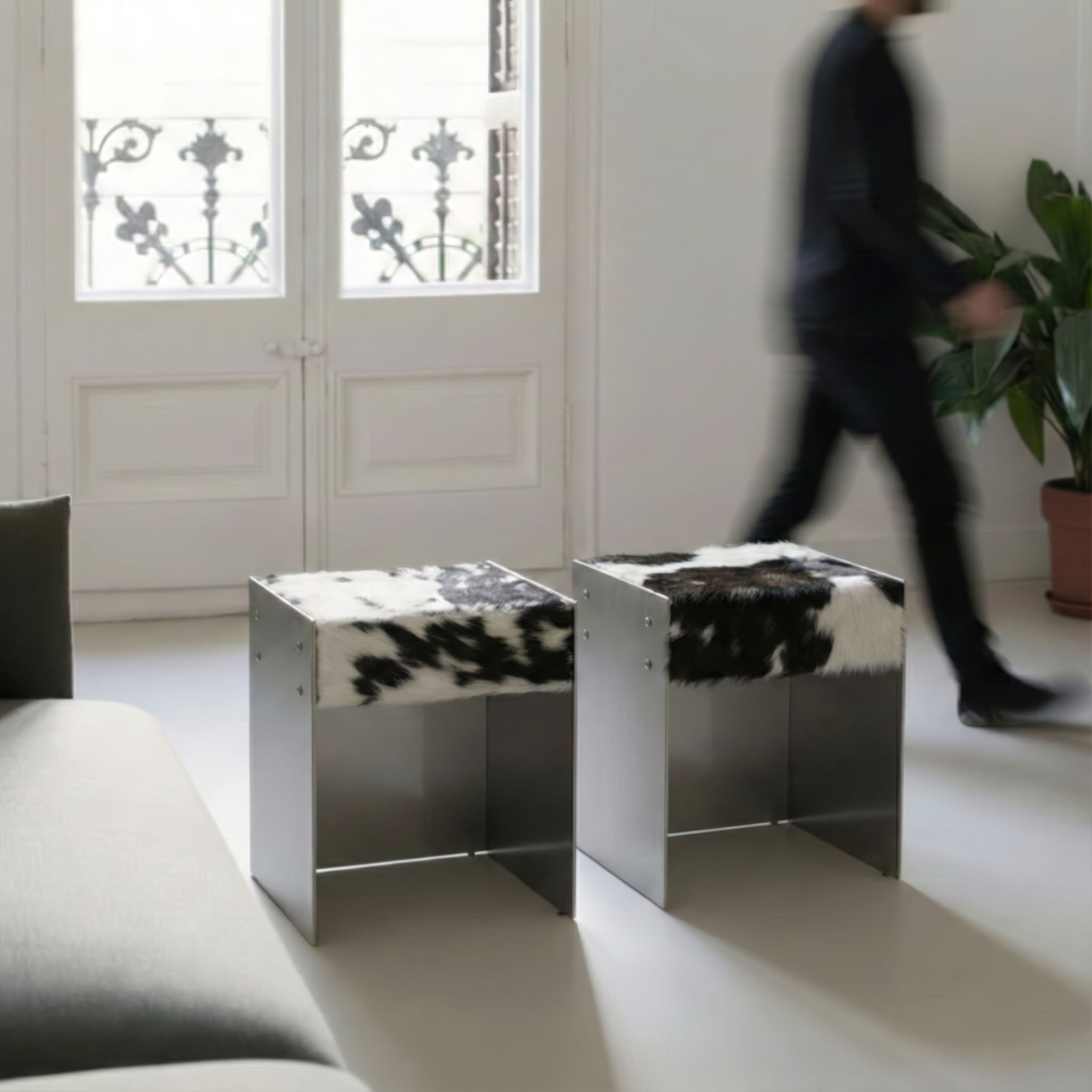 Scobel Paslanmaz Çelik Puf / Tabure