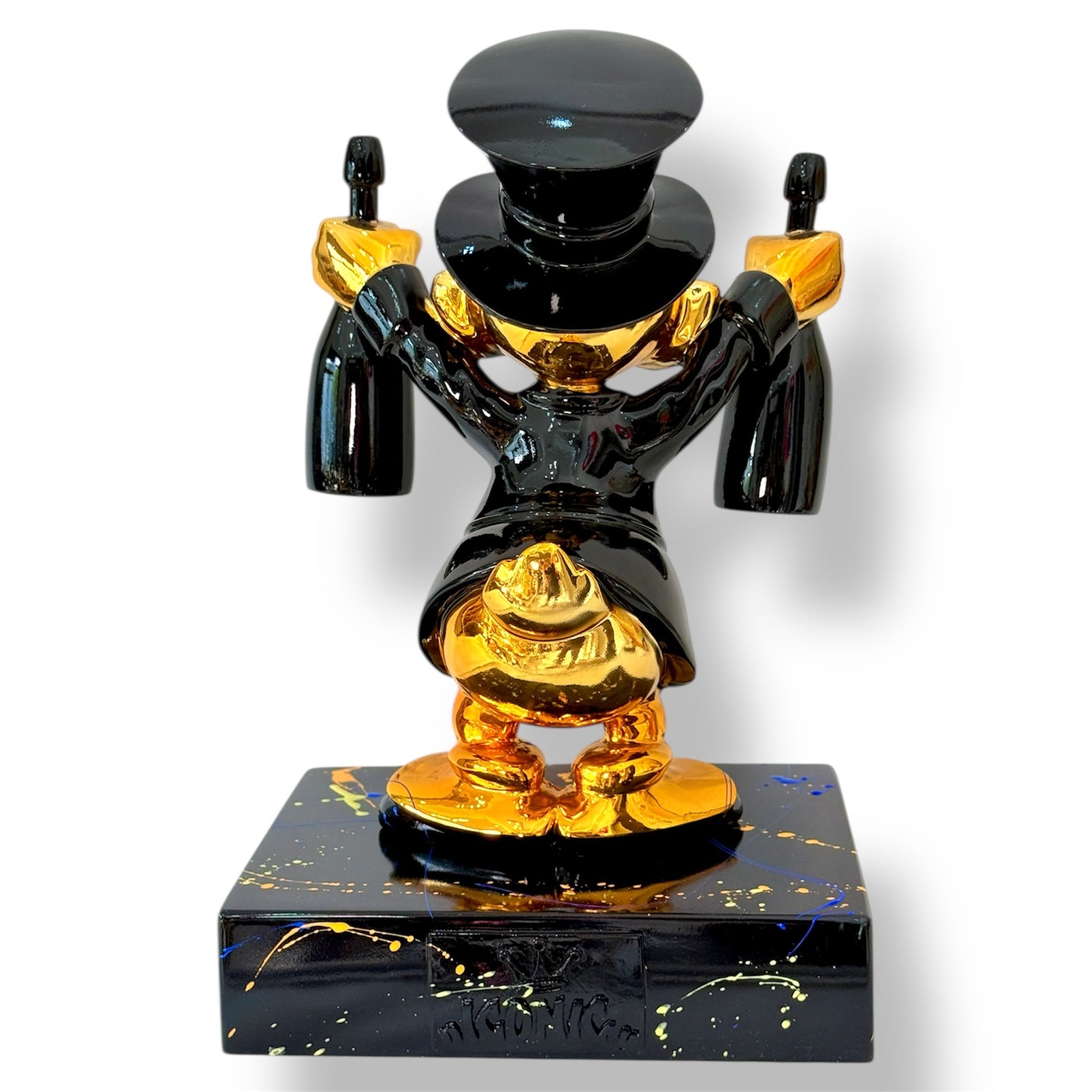 Scrooge Mcduck Şampanya Heykeli | Gold Chrome Celebration Edition
