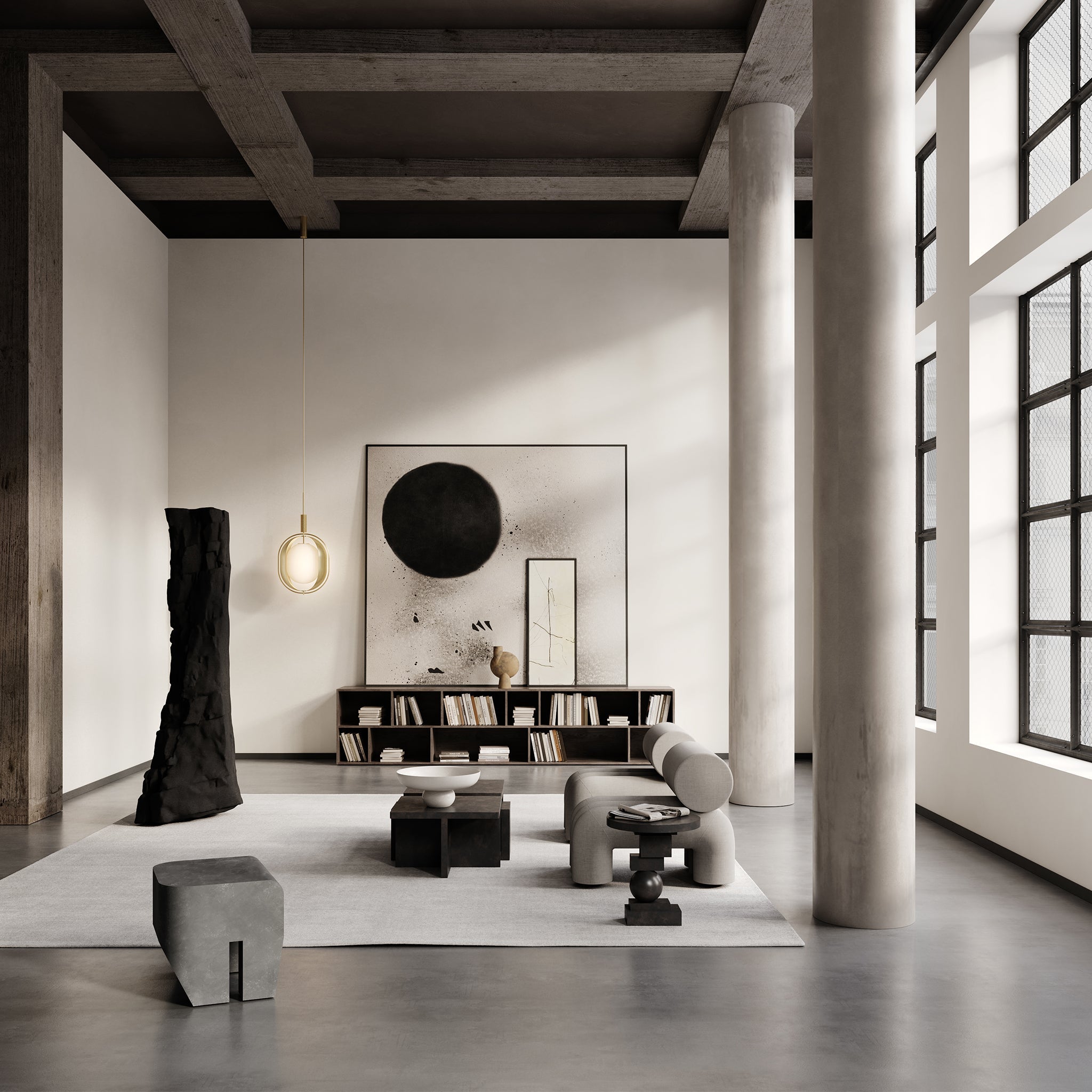 Sculpt Beton Tabure