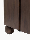 Sculpt Masif Mango Ağacı Dressoir 170 cm Koyu Ahşap Tasarım