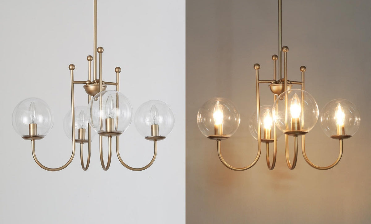 Şeffaf Camlı Avize