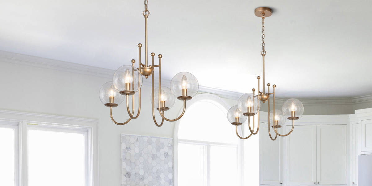 Şeffaf Camlı Avize