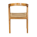 Sentetik Rattan İp Oturumlu Teak Kolçaklı Sandalye-Artika Design-NowShopFun