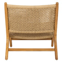 Sentetik Rattan İp Oturumlu Teak Lounge Sandalye-Artika Design-NowShopFun