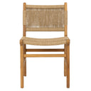 Sentetik Rattan İp Oturumlu Teak Yemek Sandalyesi