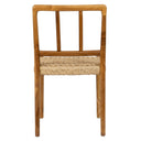 Sentetik Rattan İp Oturumlu Teak Yemek Sandalyesi