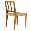 Sentetik Rattan İp Oturumlu Teak Yemek Sandalyesi