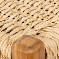 Sentetik Rattan İp Oturumlu Teak Yemek Sandalyesi-Sandalye-Artika Design-NowShopFun