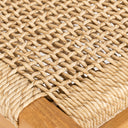 Sentetik Rattan İp Oturumlu Teak Yemek Sandalyesi