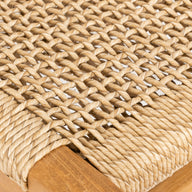 Sentetik Rattan İp Oturumlu Teak Yemek Sandalyesi-Sandalye-Artika Design-NowShopFun