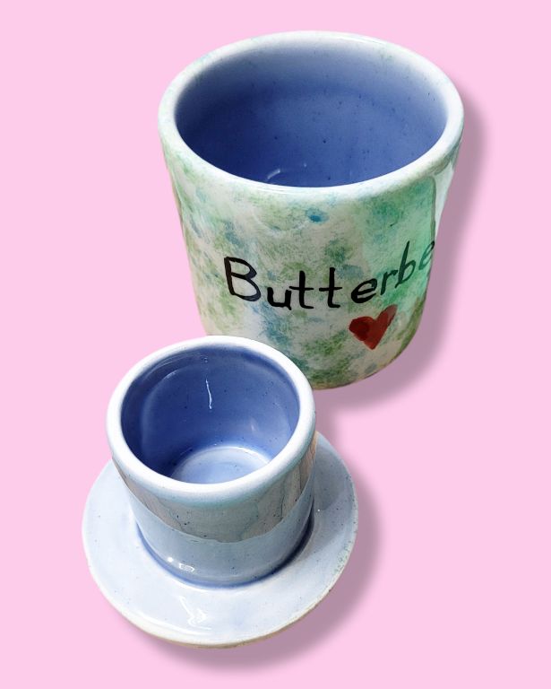 Seramik Butterbell-Tereyağı Kabı-Sesiber-7x9 cm-NowShopFun