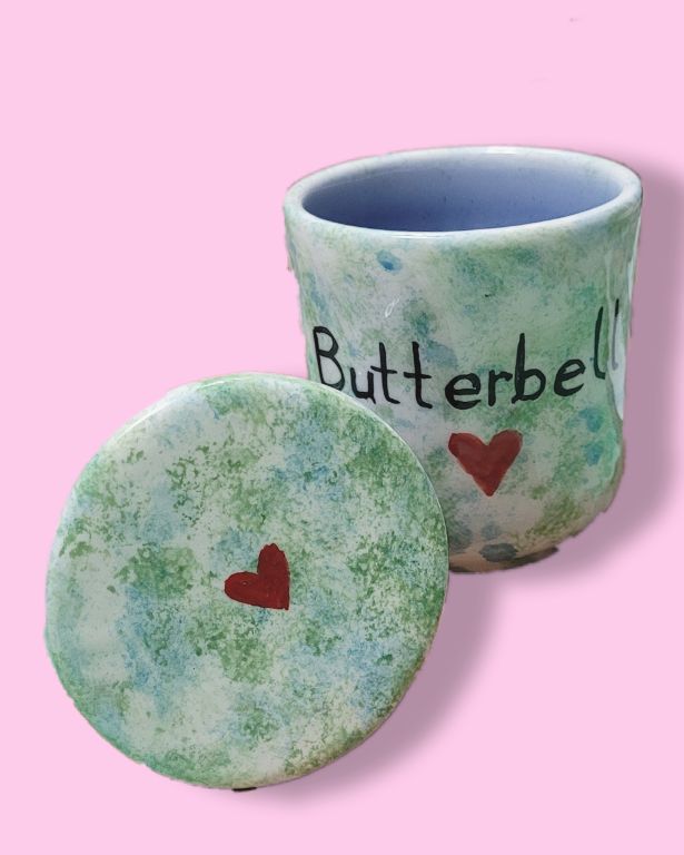 Seramik Butterbell-Tereyağı Kabı-Sesiber-7x9 cm-NowShopFun