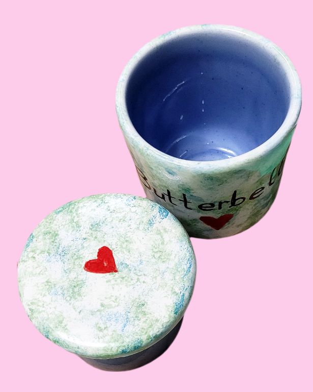 Seramik Butterbell-Tereyağı Kabı-Sesiber-7x9 cm-NowShopFun