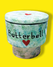 Seramik Butterbell-Tereyağı Kabı-Sesiber-7x9 cm-NowShopFun