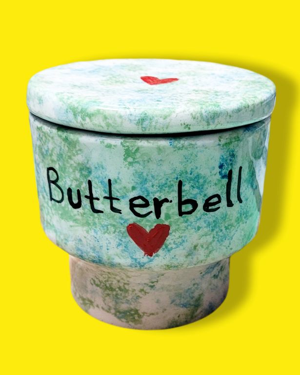 Seramik Butterbell-Tereyağı Kabı-Sesiber-7x9 cm-NowShopFun