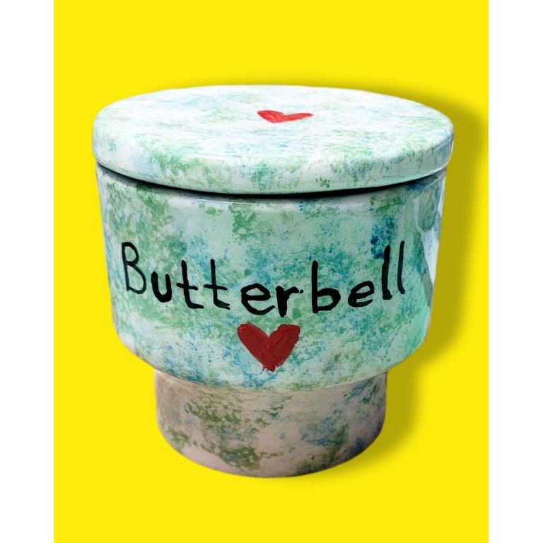 Seramik Butterbell-Tereyağı Kabı-Sesiber-7x9 cm-NowShopFun