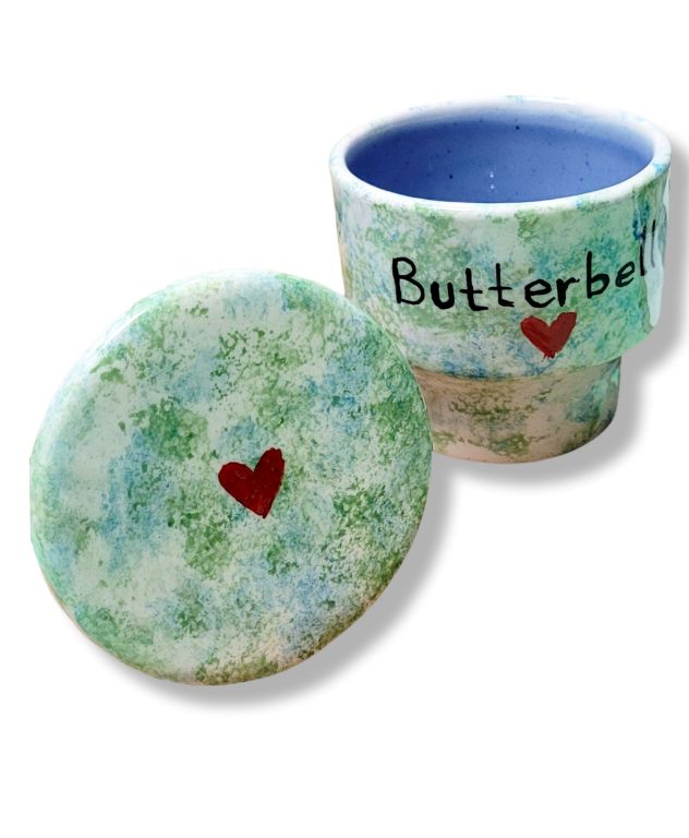 Seramik Butterbell-Tereyağı Kabı-Sesiber-7x9 cm-NowShopFun
