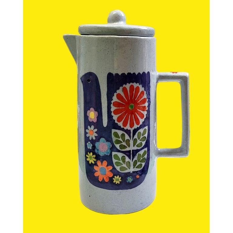 Seramik Kuşlu Sürahi-Sürahi-Sesiber-NowShopFun