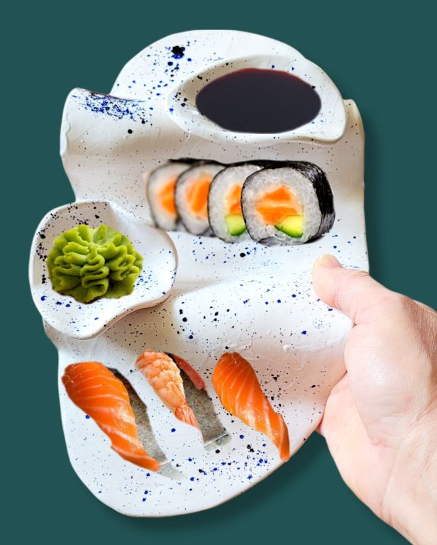 Seramik Sushi Tabağı, Büyük-Tabak-Sesiber-NowShopFun