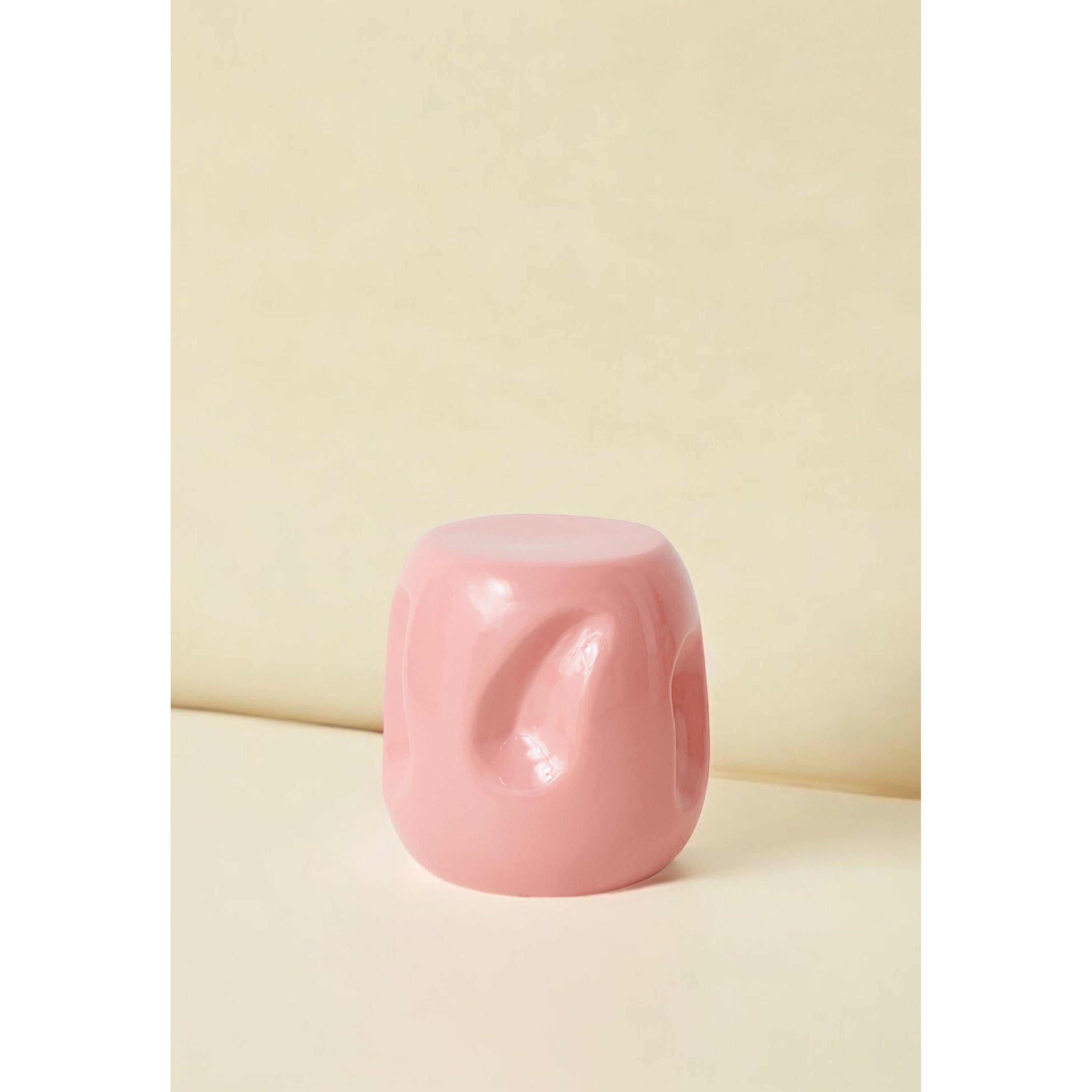 Seramik Yan Sehpa Pembe