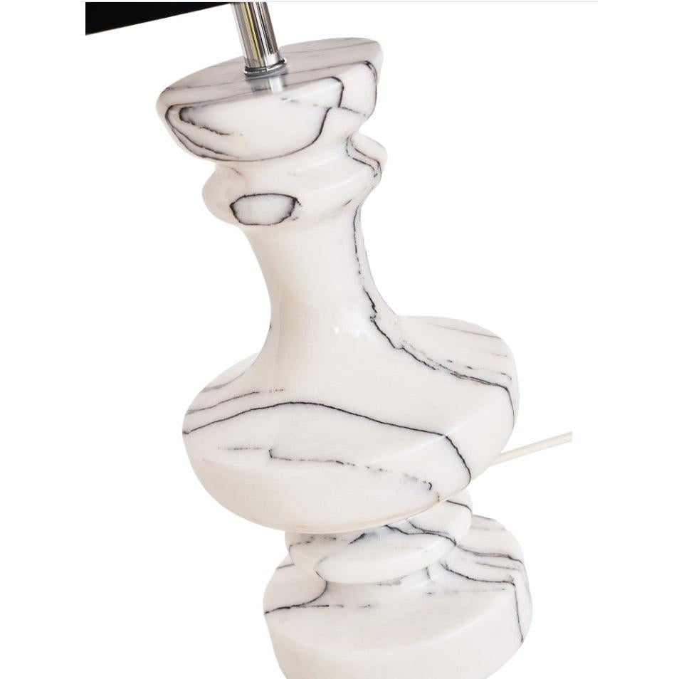 Sette Lilla Beyaz Mermer Abajur