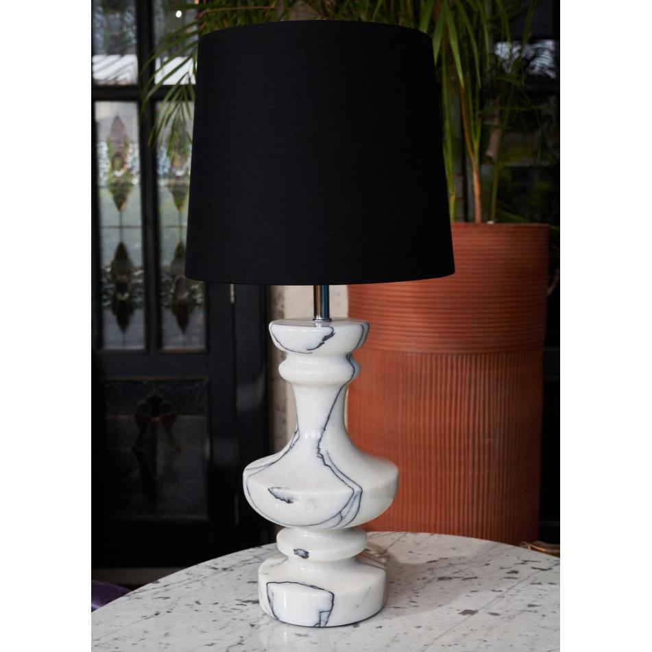 Lilla White Marble Lampshade in Set