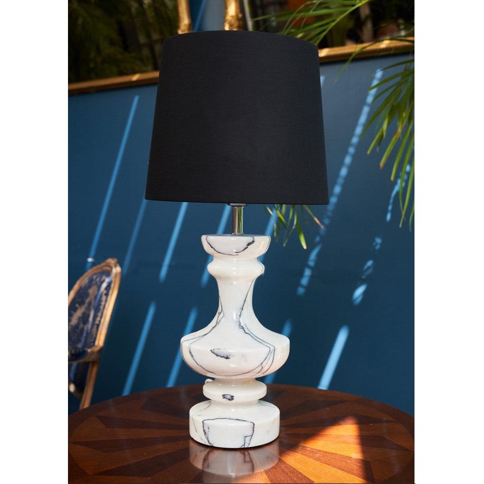 Lilla White Marble Lampshade in Set