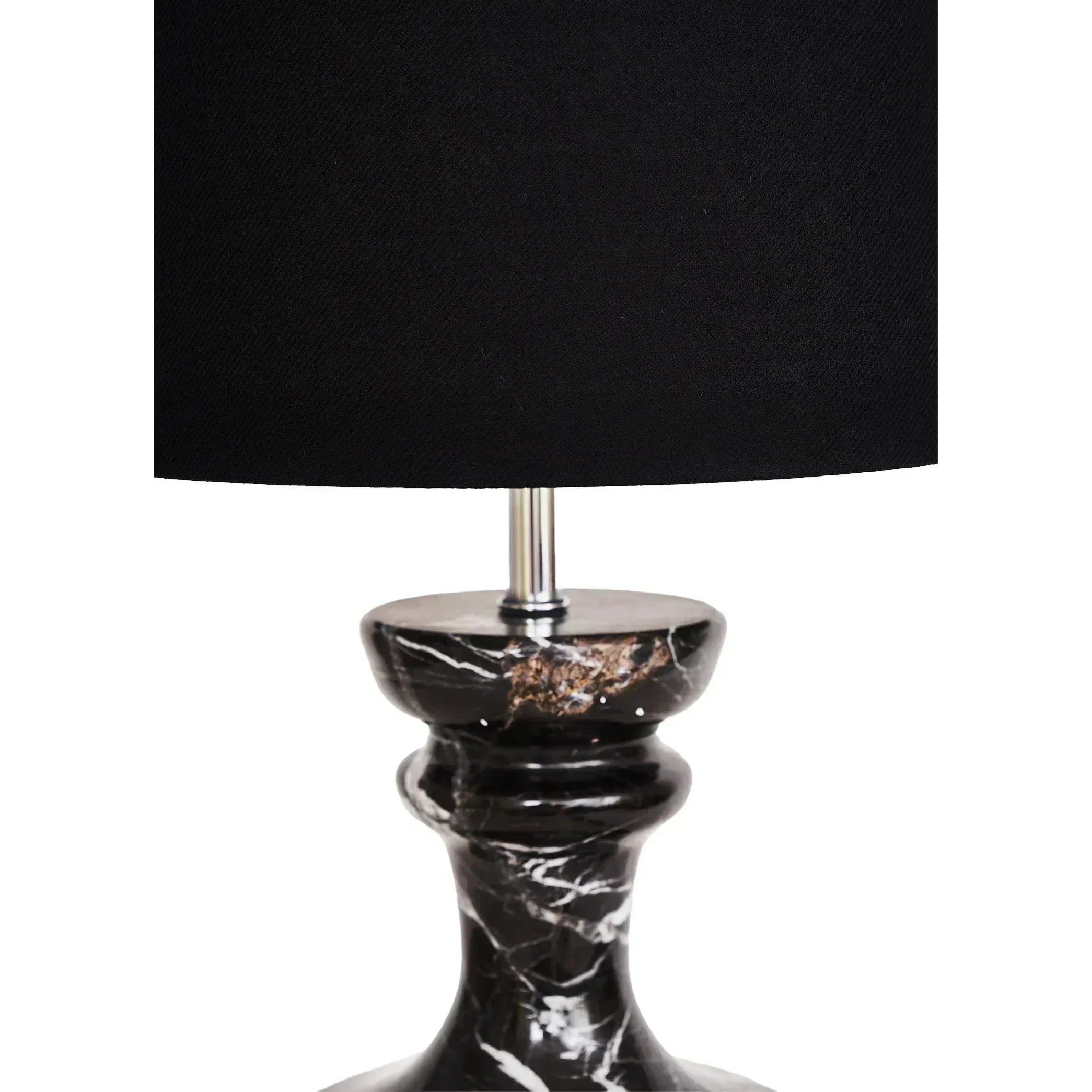 Sette Toro Siyah Mermer Abajur