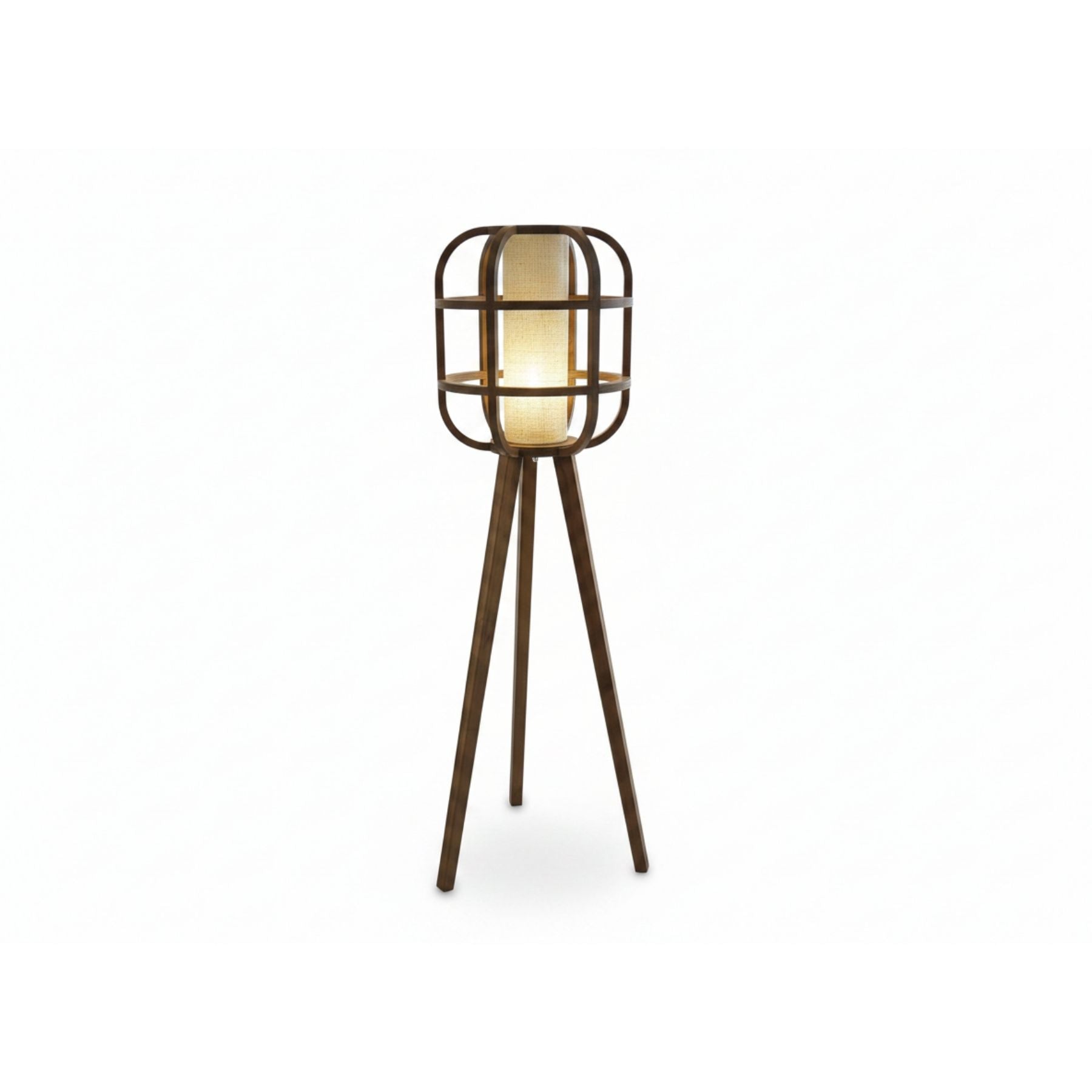 Shibusa Tasarım Ahşap Lambader 140 Cm-Lambader-Voxlamp-NowShopFun
