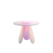 Shimmer Renkli Cam Sehpa ⌀65cm