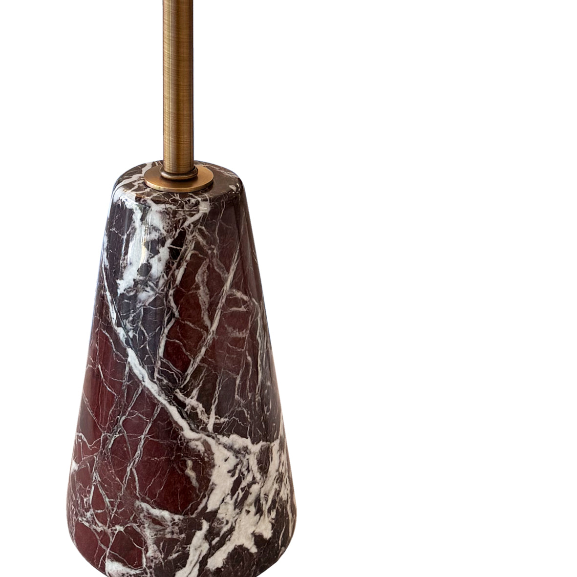 Shorty Cone Bordo Mermer Abajur