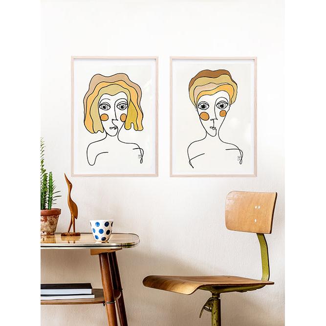 Resim Kağıdı Çizgisel Portre Serisi – 07